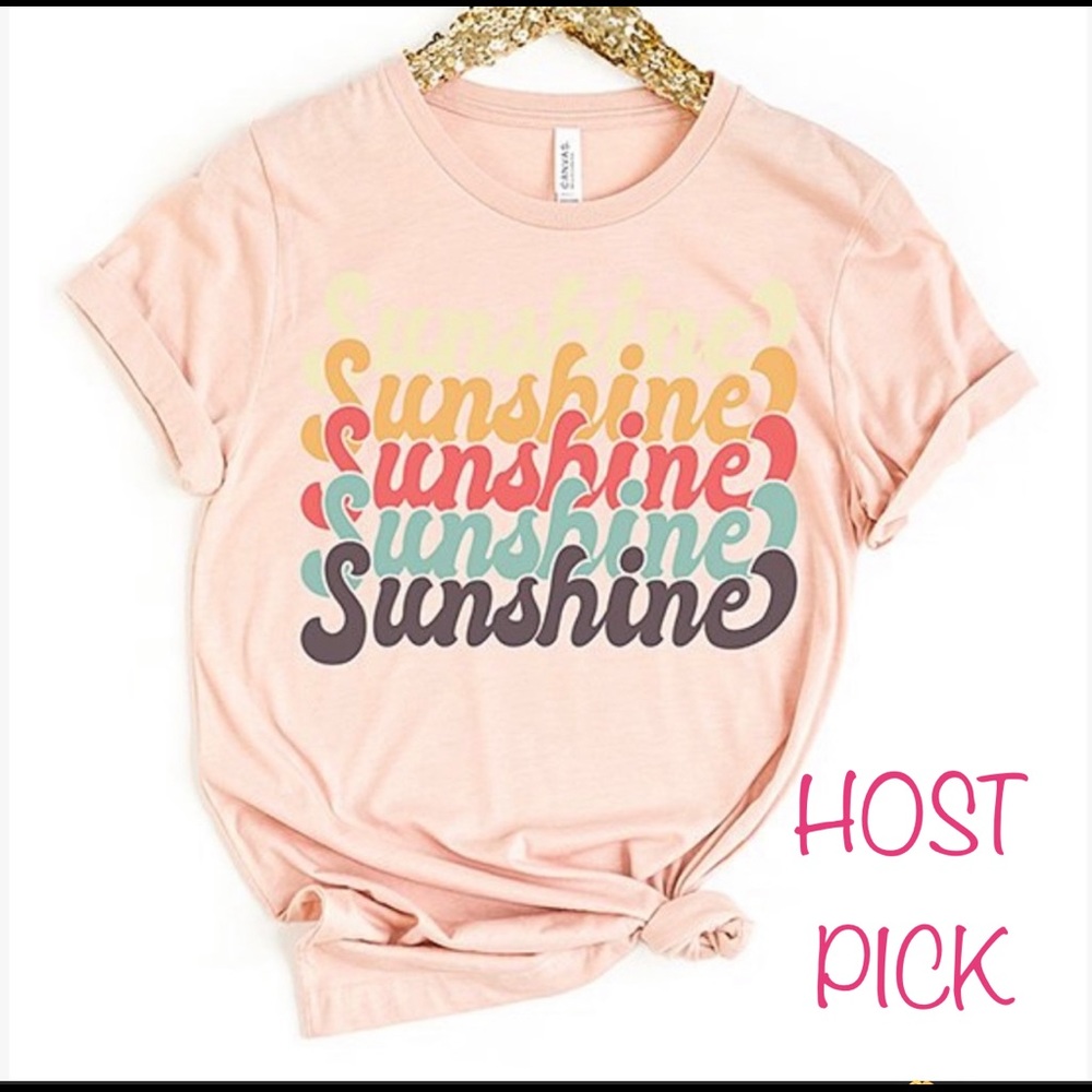 Peach Sunshine Boyfriend T-shirt